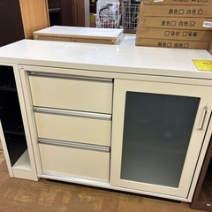 【ジャングル深井店】★キッチンカウンター ホワイト 収納家具 家具 キッチン収納 簡易クリーニング済 堺市（中区 堺区 東区 西区 南区 北区）和泉市 河内長野市 富田林市 松原市 狭山市 深井 【FU3085】の画像