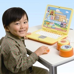 【お取引中】アンパンマン カラーパソコン（76メニュー／箱あり）の画像