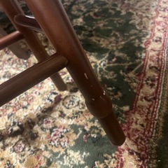 回転式 木製スツールの画像