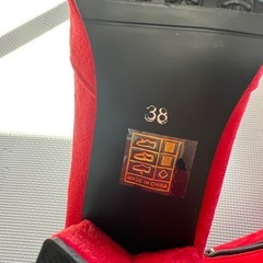 ①⑥　赤いブーティ　試着のみ　サイズ38の画像
