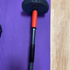 可変式ダンベル 約19kg 連結シャフト付きの画像