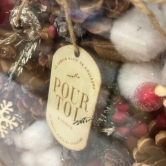 ハンドメイド　　クリスマスリース　一点物の画像