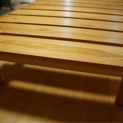 高さが変えられる天然木スノコベッド OSMOS (オスモス)の画像