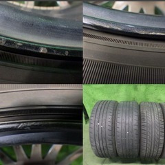 レアサイズCarlsson 1/16 215/45R17インチ 7J(+50) PCD100 4穴 アルミホイール タイヤ カールソンの画像