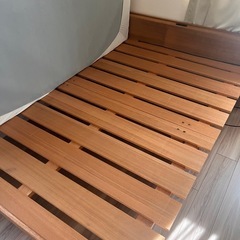 ダブルベッド　ニトリ　マットレス付き　良品　引き取り希望の画像