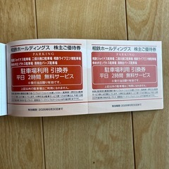 相鉄ホールディングス（株）株主優待券の画像