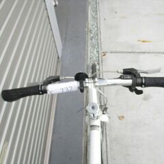 E732★17800円★整備済み クロスバイク中古自転車【アサヒ　ウイークエンドバイク　白　51㎝アルミ】の画像