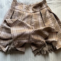 axesチェックプリーツスコートの画像