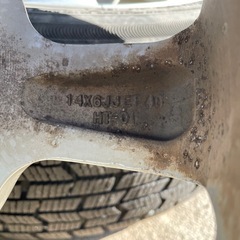 追記あり　14インチ4Hマルチホイールと廃タイヤ合計6本の画像