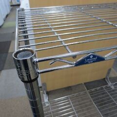 ルミナス 幅90㎝ 2段 スチールラック 奥46×高90㎝ 収納  メタルラック 棚板2枚 札幌 北20条店の画像