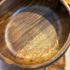 ウッド食器&ミッキーマウスプレートセットの画像