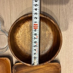 ウッド食器&ミッキーマウスプレートセットの画像