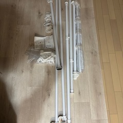 【12月まで】つっぱりカーテンレール　ホワイトの画像