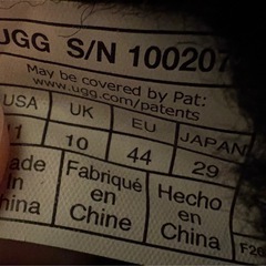 UGG ムートンブーツ(ブラック/29cm)の画像