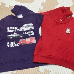 裏起毛トレーナー80cm 4枚の画像