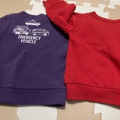 裏起毛トレーナー80cm 4枚の画像