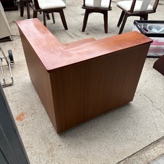 カリモク  コーナーチェア  小物入れアリ！の画像