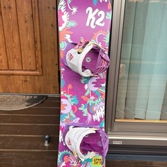 K2 キッズスノーボード3点セットの画像