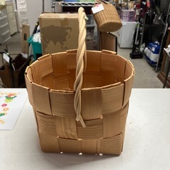 O 2512-352 ワンハンドルバスケット　小物2点付き　キズ汚れ有りの画像