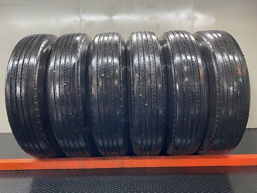 札幌発 引取OK DL SP330K 225/80R17.5 123/122L 17.5インチ トラックタイヤ 夏タイヤ 6本 25年 バリ溝 4t レンジャー ファイター等(STT101)