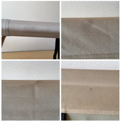 USED 折りたたみコット 山善 WFB-200 GIコット 天然木フレーム ベージュ カーキ サイドポケット付 キャリーバッグ付 コンパクト収納 キャンプ アウトドア ナチュラルコット 廃番の画像