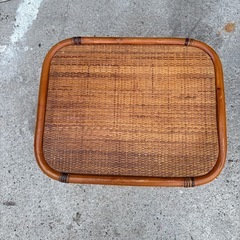 籐  サイドテーブル  テレビ台の画像