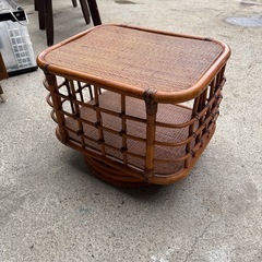 籐  サイドテーブル  テレビ台の画像