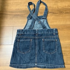 デニム ジャンバースカート 100の画像