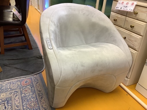 【リサイクルサービス八光】幅62cm　エアストレッチソファ　グレー