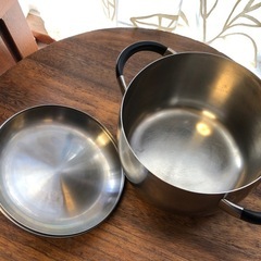 安心ステンレス製両手鍋の画像