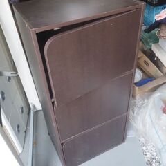 ３段カラーBOX、収納、整理、通常サイズの画像