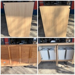 木目 ダストボックス【ゴミ箱】の画像