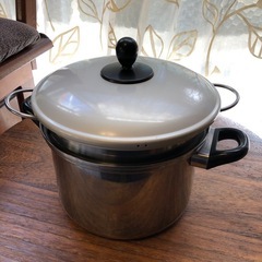 安心ステンレス製両手鍋◆パスタ鍋の画像