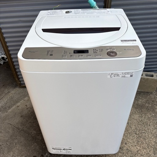 ●シャープ 6kg 全自動洗濯機●2021年製