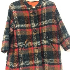 アルパカ　ウール　ミンク　婦人コートの画像