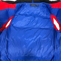 【美品】POLO RALPH LAUREN（ポロ ラルフローレン） ダウンベスト レッド Lサイズ フードなしの画像