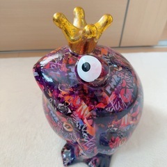 ポンピドゥ　カエル　貯金箱の画像