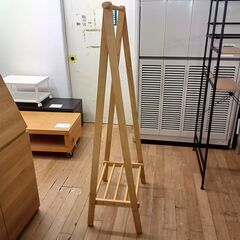 ★リユースのサカイつくば店★TK7665  ハンガーラック ナチュラル H150×D40×W74 クリーニング済みの画像