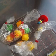 アヒル君とミニと仲間たち、ソフビ、おもちゃ、未使用品の画像