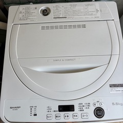 ●シャープ　5.5kg 全自動洗濯機●2021年製の画像