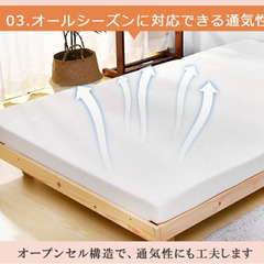 セミダブルマットレス（ホワイト）の画像