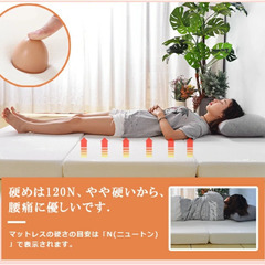 セミダブルマットレス（ホワイト）の画像