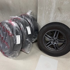 【中古:ホイール付き】スタッドレスタイヤ・ホイール4本セット 17インチの画像