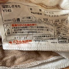 膝掛け、敷電気毛布セットの画像