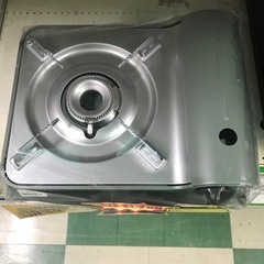 ジャングルジャングル貝塚店　カセットコンロ　アイリスオーヤマ　緑　グリーン　カセットボンベ専用　マグネット式　スリム　　新品　貝塚市　二色浜の画像