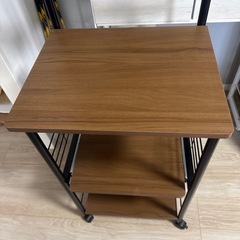 ニトリ　サイドシェルフ　電子レンジ、オーブントースター向きの画像