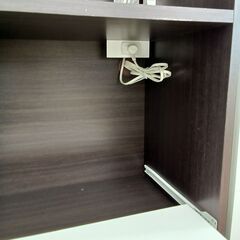 ★リユースのサカイつくば店★TK7672  食器棚 ブラウン H180×D40×W59 クリーニング済みの画像