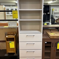 【ジャングル深井店】★収納棚 ホワイト  収納家具 簡易クリーニング済 堺市（中区 堺区 東区 西区 南区 北区）和泉市 河内長野市 富田林市 松原市 狭山市 深井 【FU3090】の画像