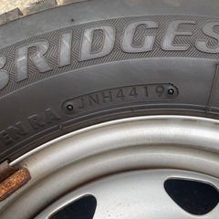 145/80R12　タイヤ付きホイールセットの画像