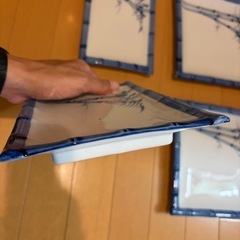 風情あり！四角のお皿の画像